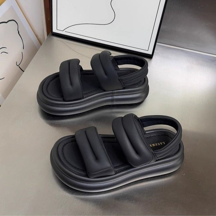 Dame komfort-sandaler med dæmpende remme og ergonomisk sål Stilla
