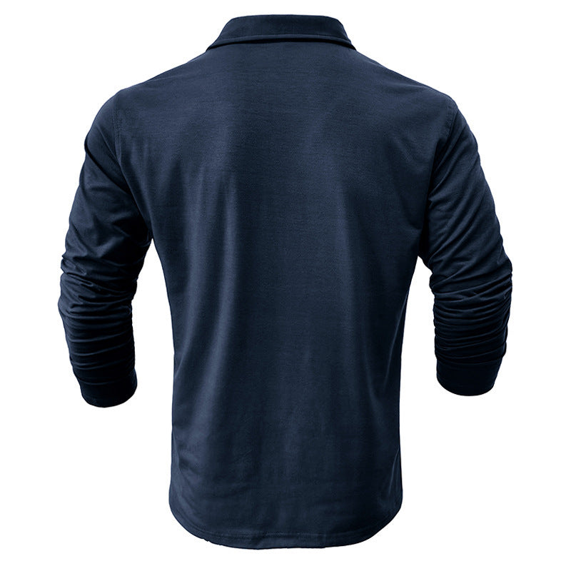 Herrer Langærmet Poloshirt Stilla