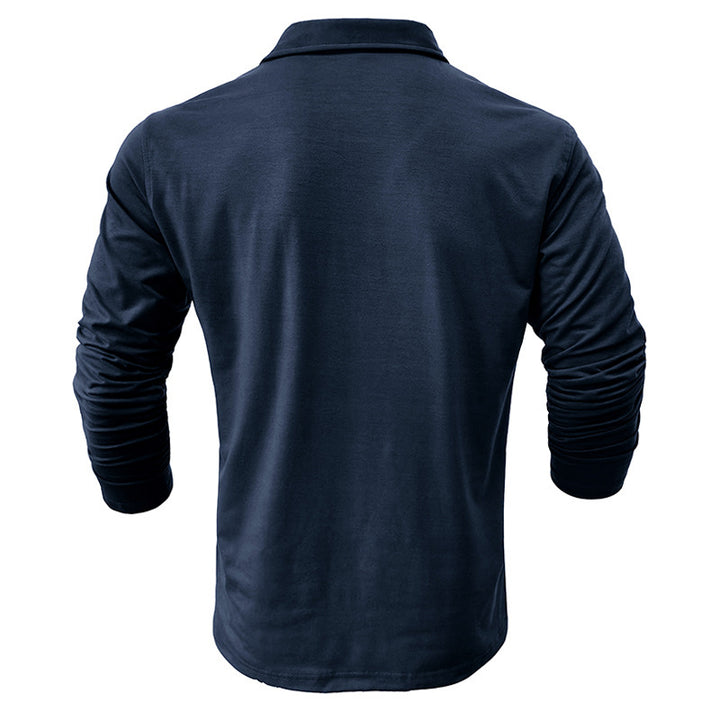 Herrer Langærmet Poloshirt Stilla