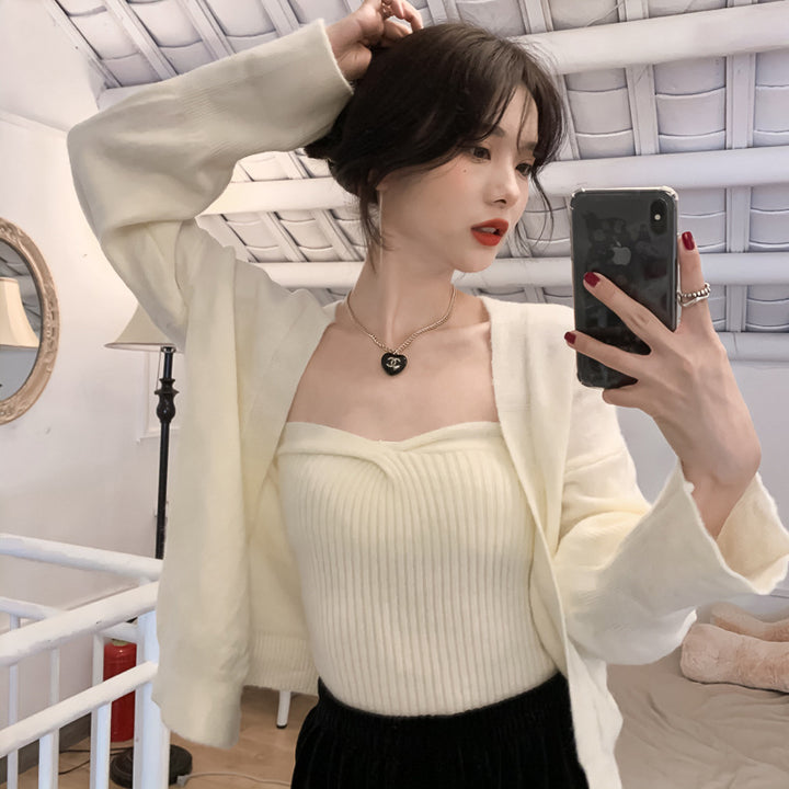 Femme Letvægts Åben Front Cardigan Stilla
