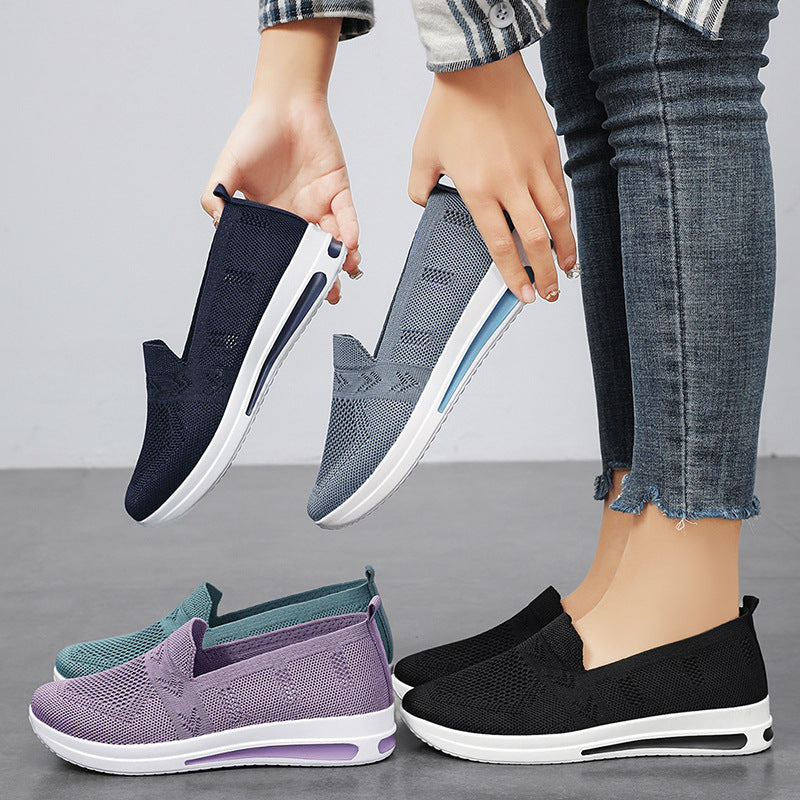 Femme Slip-On Åndbare Sneakers med Polstret Komfort Stilla