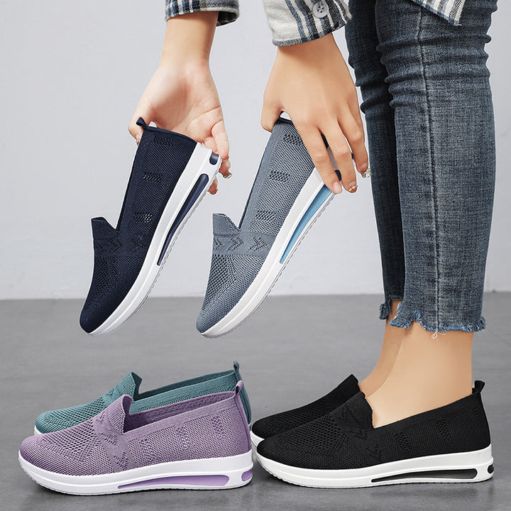 Femme Slip-On Åndbare Sneakers med Polstret Komfort Stilla