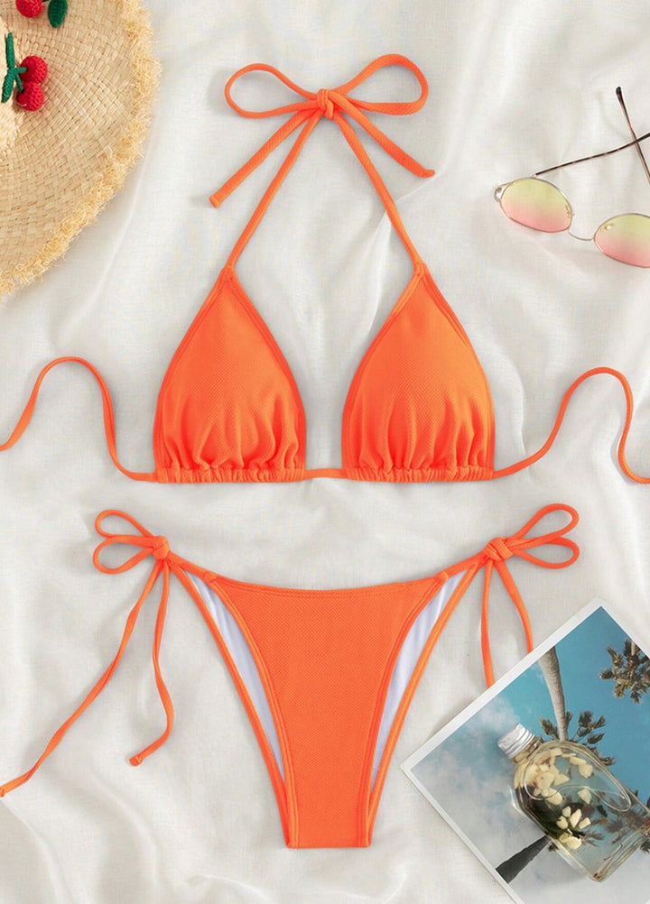 Dame Triangel-Bikini med justerbare snorebånd Skovae