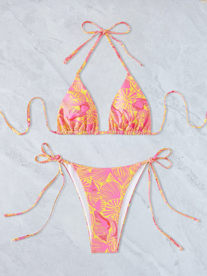 Femme Triangle Bikini Sæt med justerbare bånd Stilla 1750313606