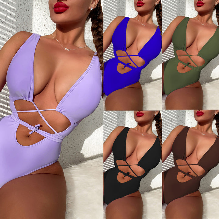 Dame elegant Cut-Out badedragt Skovae