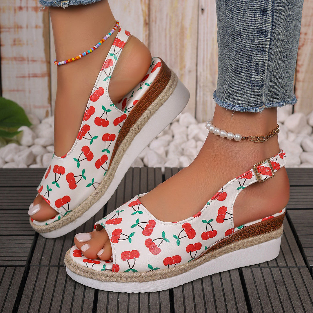 Dame Clogs med frugtagtig design og fleksibel fodseng Stilla