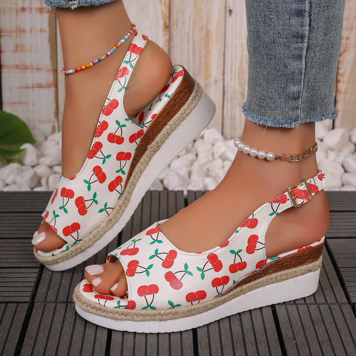 Dame Clogs med frugtagtig design og fleksibel fodseng Stilla