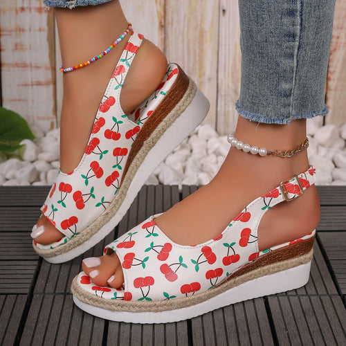 Dame Clogs med frugtagtig design og fleksibel fodseng Stilla