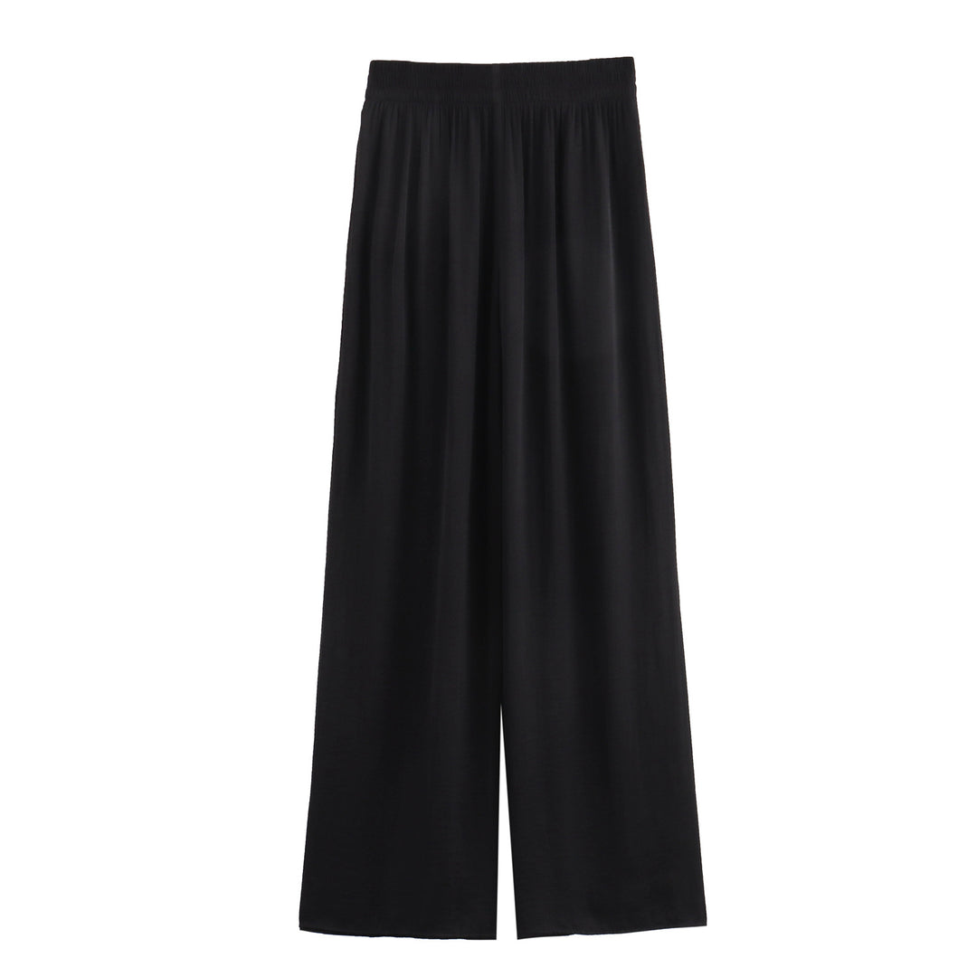 Damevidde culotte med elastisk bånd og flydende stof Skovae