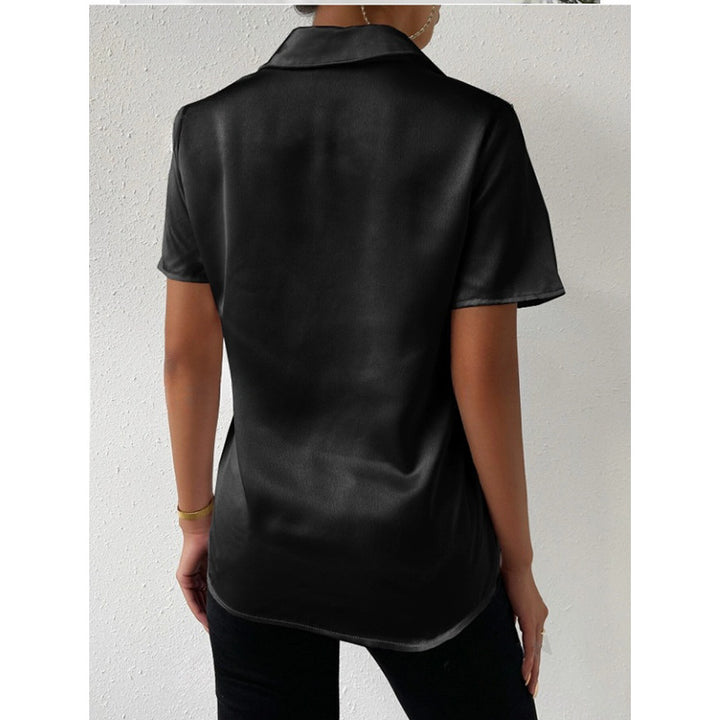 Dame elegant satinbluse Skovae