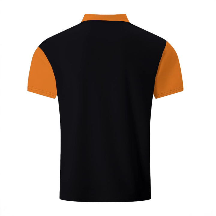 Herrer Poloshirt med moderne dynamisk stribemønster og åndbart stof Stilla