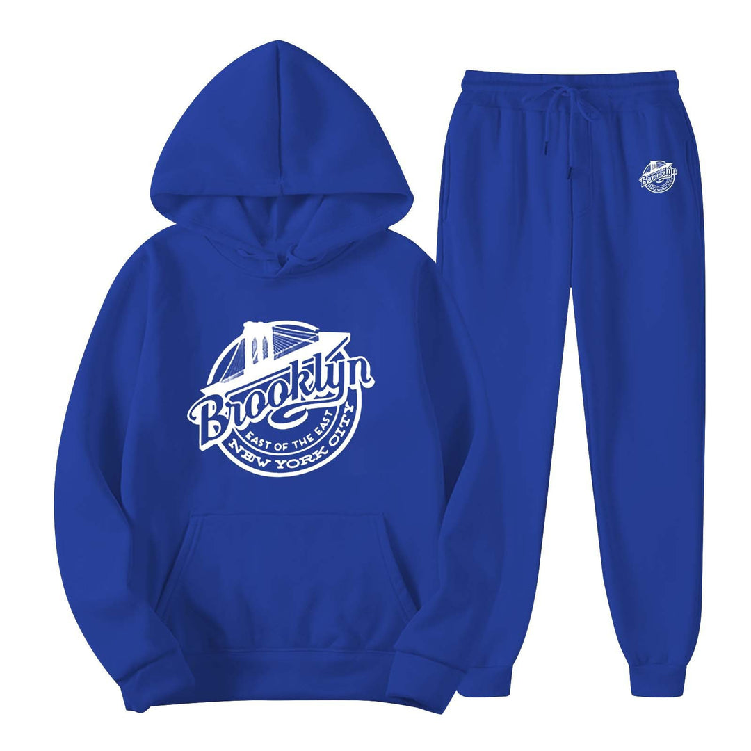 Kvinders fritids sweat suit med stilfuld Brooklyn print Skovae