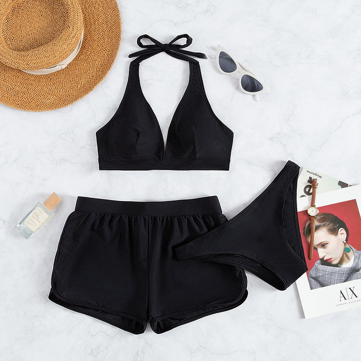 Dame Sporty Bikini Sæt med justerbar Halterneck Skovae