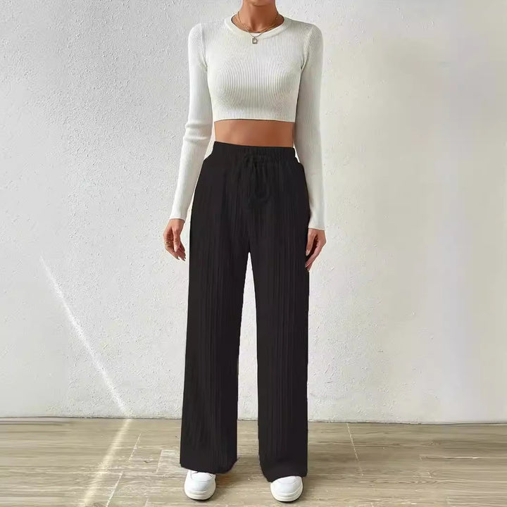 Dame Casual Plissé Bukser Stilla