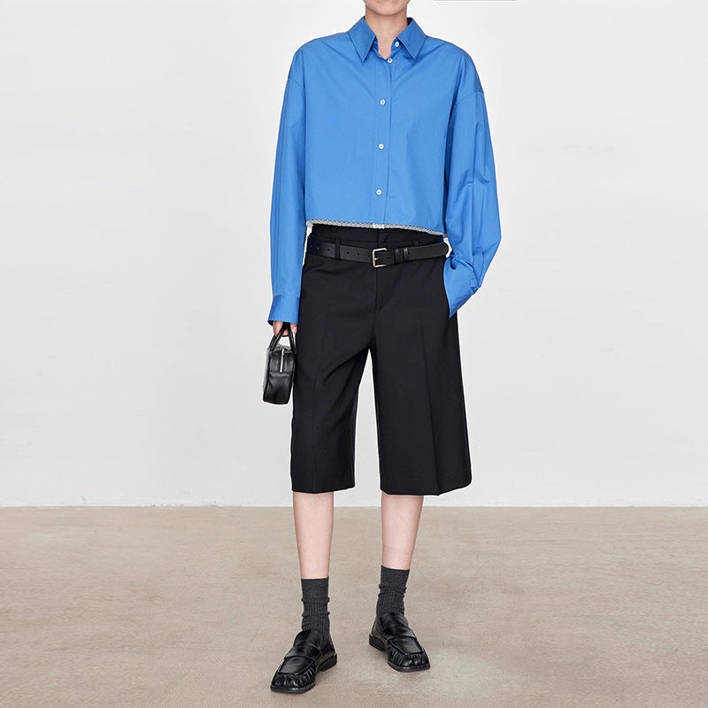 Damer fashionable og casual kort jakke med løs pasform Stilla