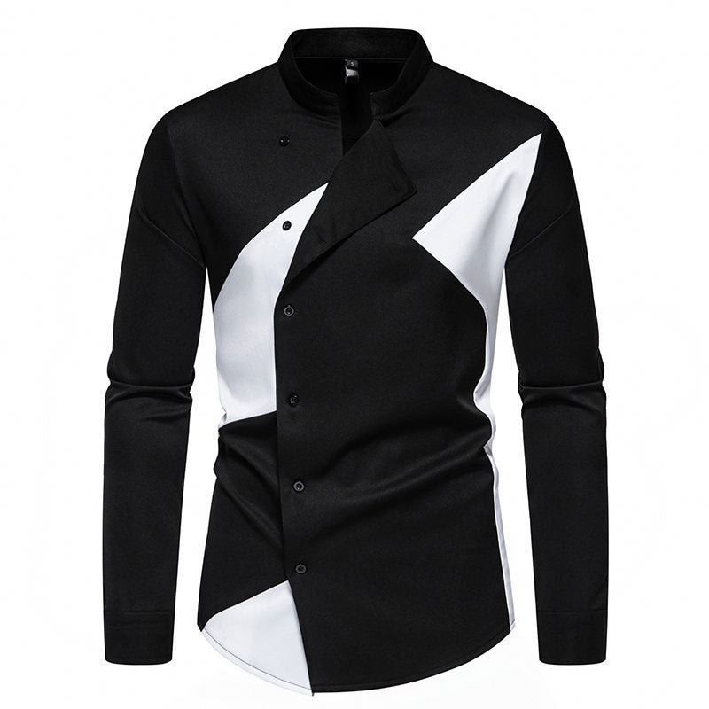 Herre Stilfuld Abstrakt Mønster Button-Up Skjorte Stilla