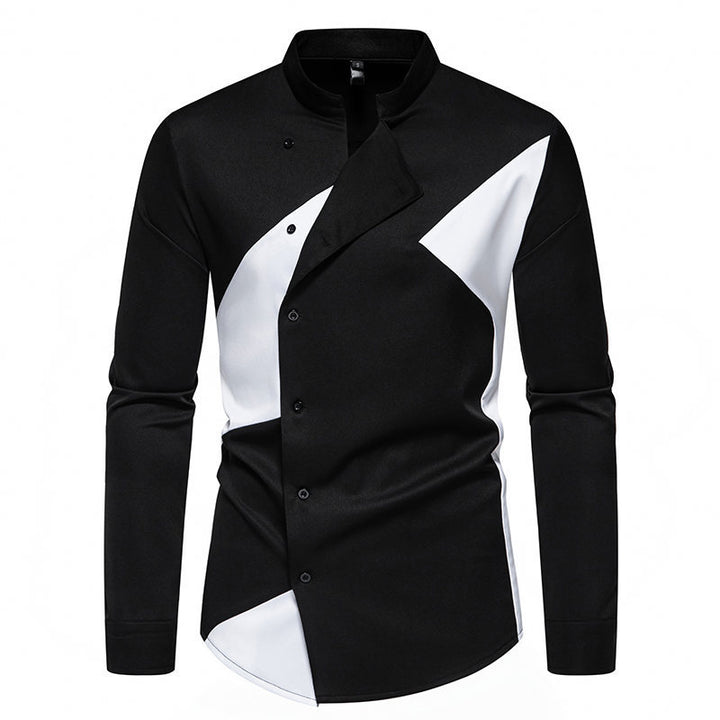 Herre Stilfuld Abstrakt Mønster Button-Up Skjorte Stilla