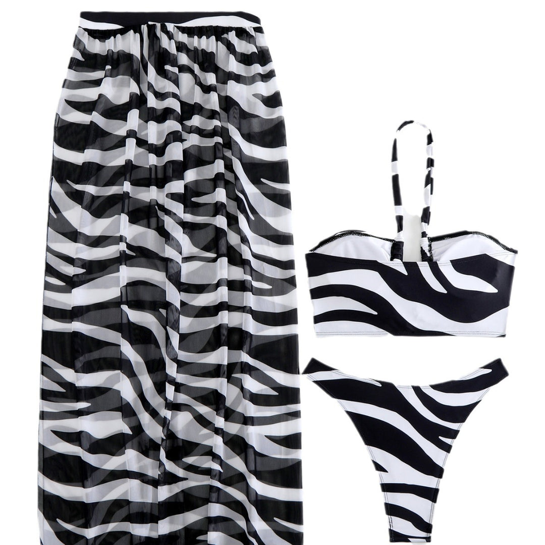Damebikini med unikt geometrisk design og justerbare stropper Stilla