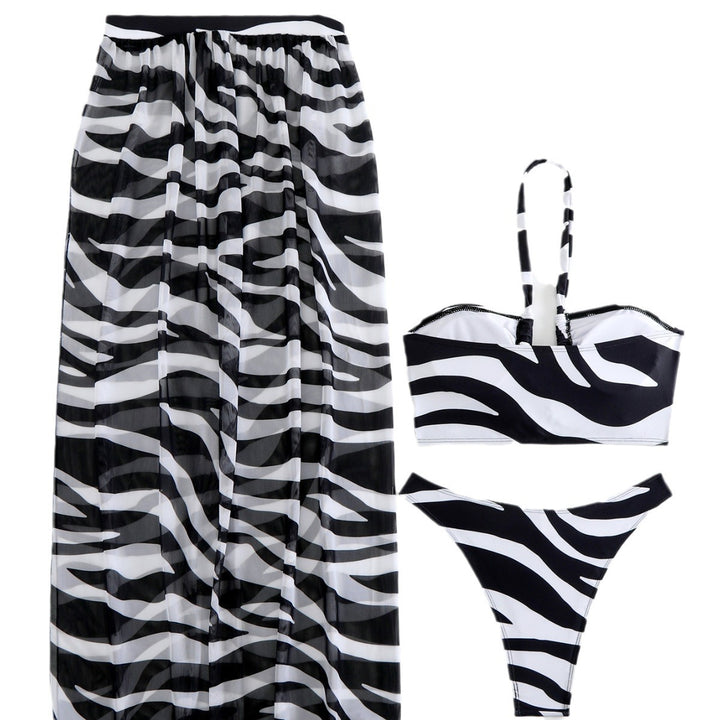 Damebikini med unikt geometrisk design og justerbare stropper Stilla