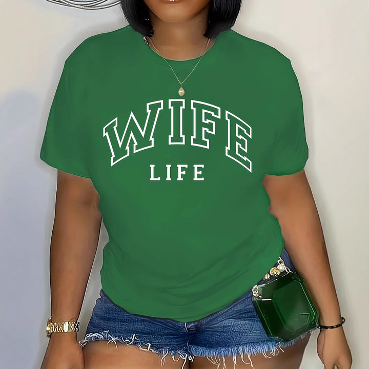 Kvinde Casual Grafik T-Shirt Stilla