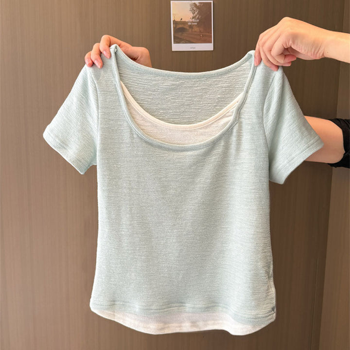 Femme Casual Letvægts Kortærmet T-Shirt Stilla