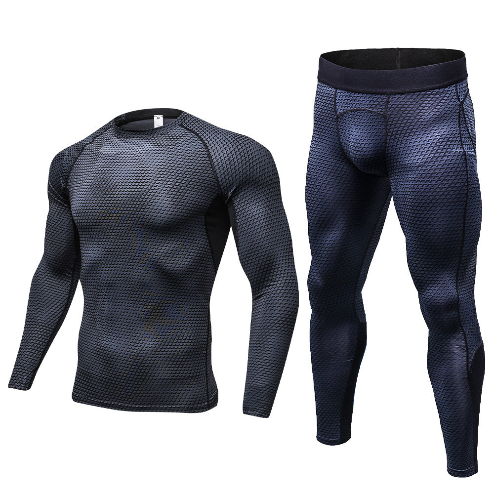 Herrer funktionel overdel og kompressions leggings sæt Stilla