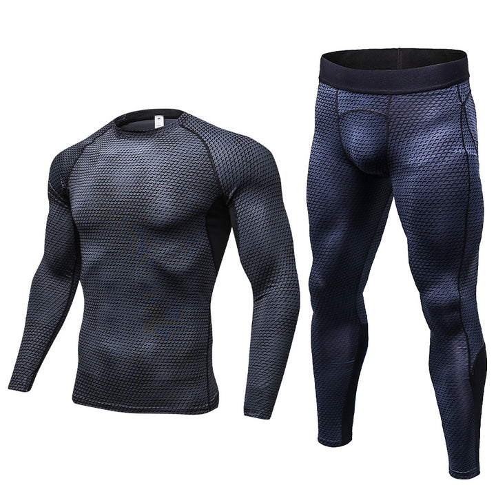 Herrer funktionel overdel og kompressions leggings sæt Stilla