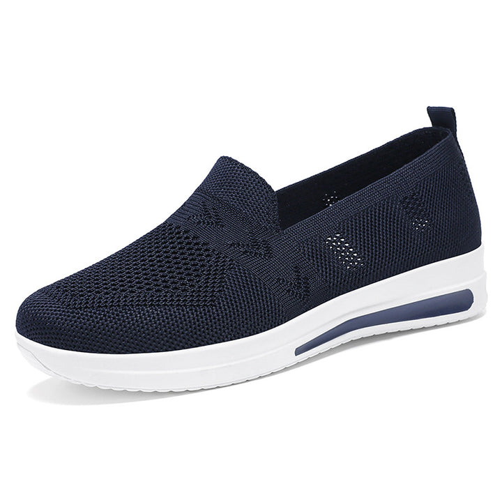 Dame Åndbar Komfort-Sneaker med fleksibelt Slip-On Design Stilla