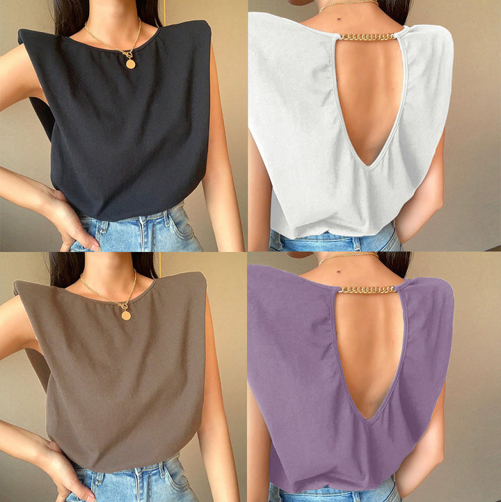 Damer Fashion Top med skulderfri design og trendy snit Stilla