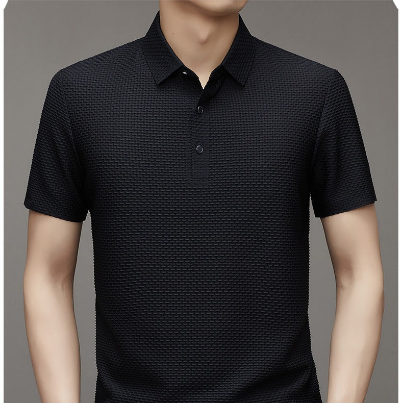 Herre Struktureret Poloshirt med kort ærme Stilla