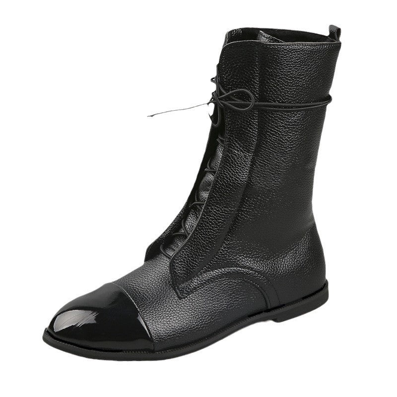 Dame snørestøvler med fashion-forward spids og robust ramme Stilla