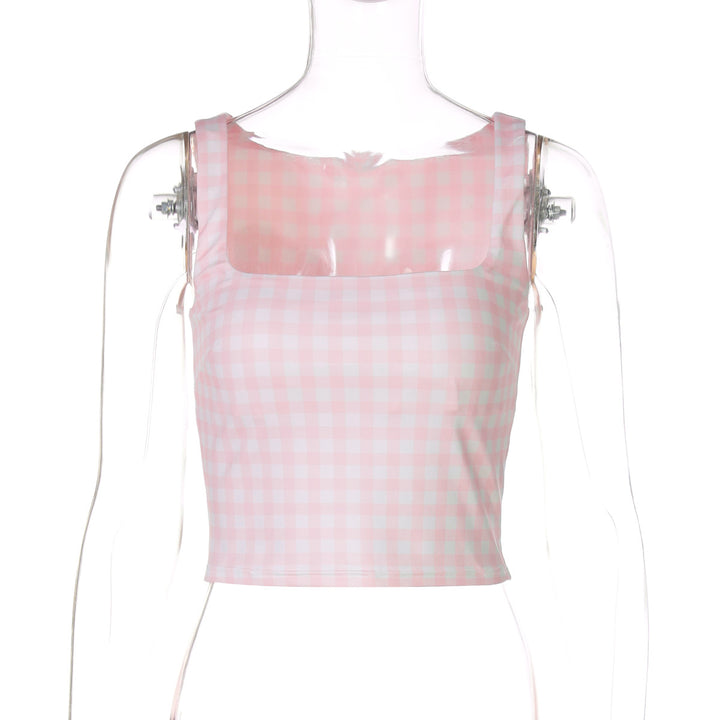 Dame Crop-Top i moderne ternetdesign med firkantet udskæring Stilla