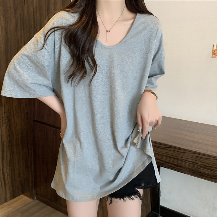 Femme Blød Bomuld Oversized T-Shirt Stilla