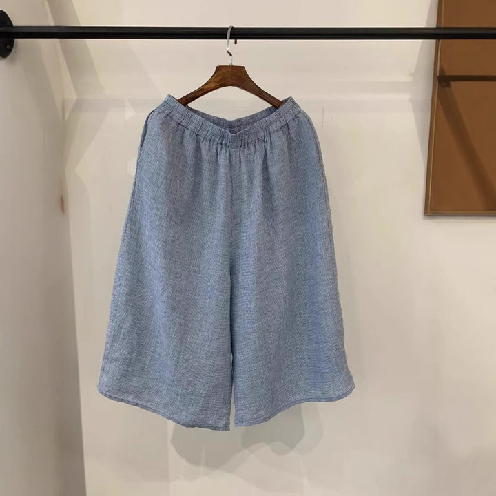 Femme Afslappet Pasform Linned Culottes Stilla