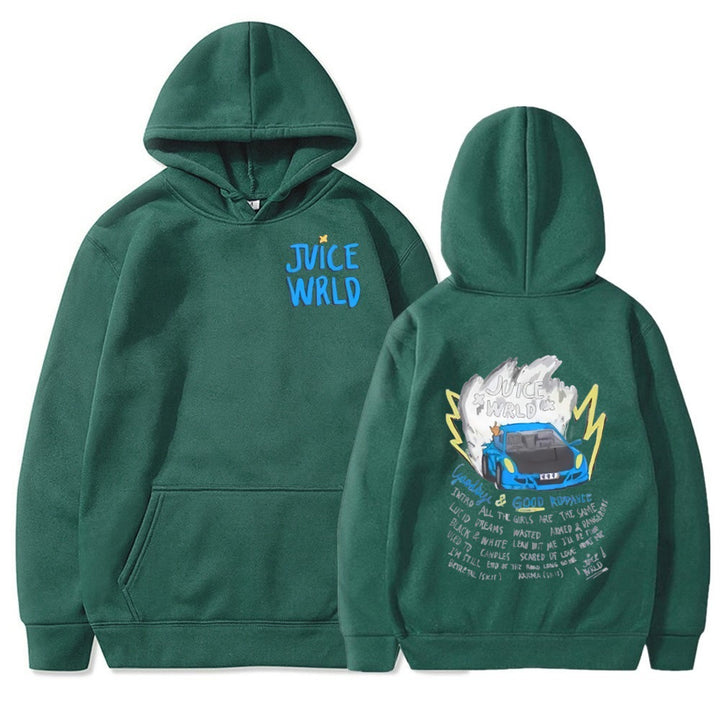Kvinders hoodie med livligt graffiti-design og behagelig pasform Skovae