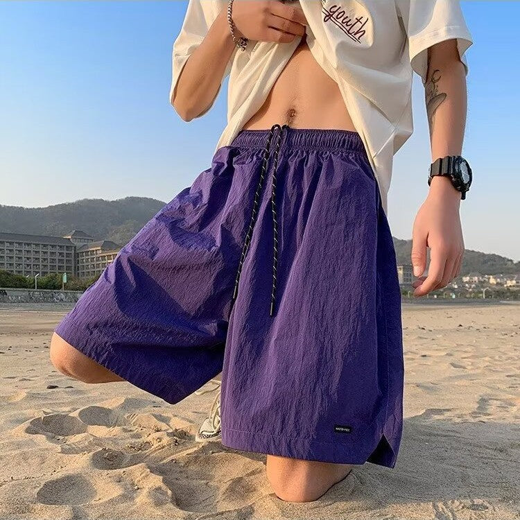 Herrer Behagelige Sommer Shorts med elastisk talje og praktiske sidelommer Stilla