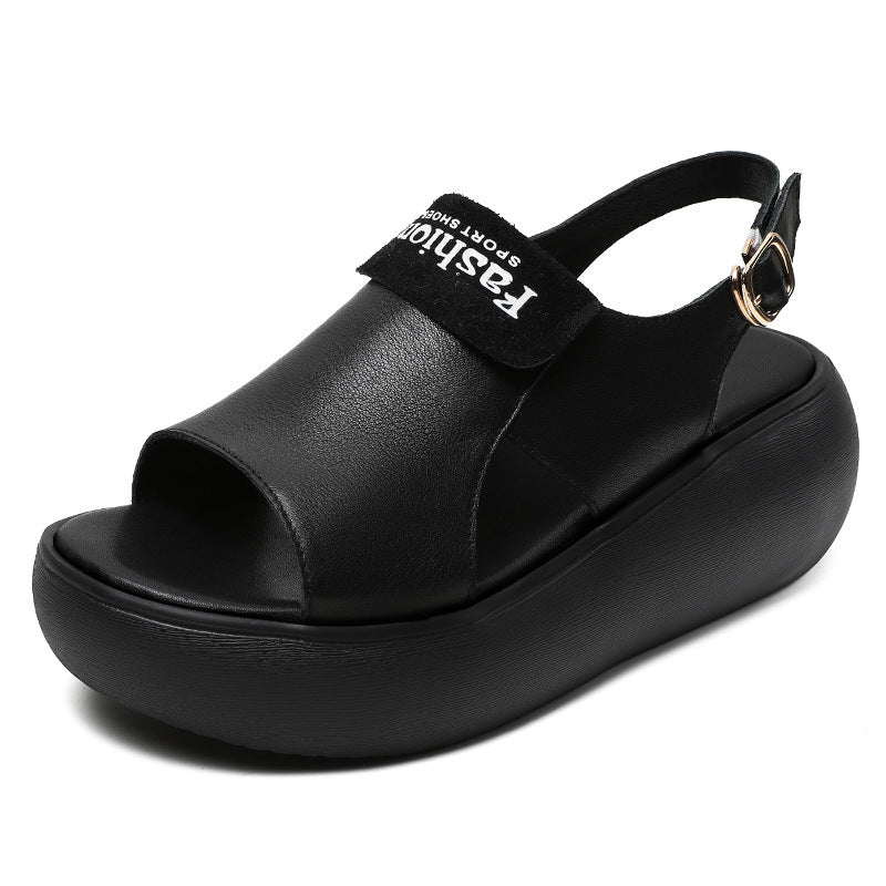 Dame platform rem sandaler med justerbar ankelrem Stilla