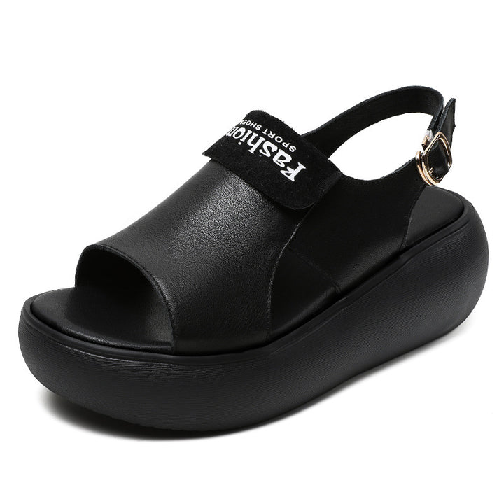 Dame platform rem sandaler med justerbar ankelrem Stilla