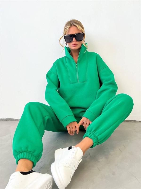 Stilla | Casual Zipper Sports Suit To-Piece Set