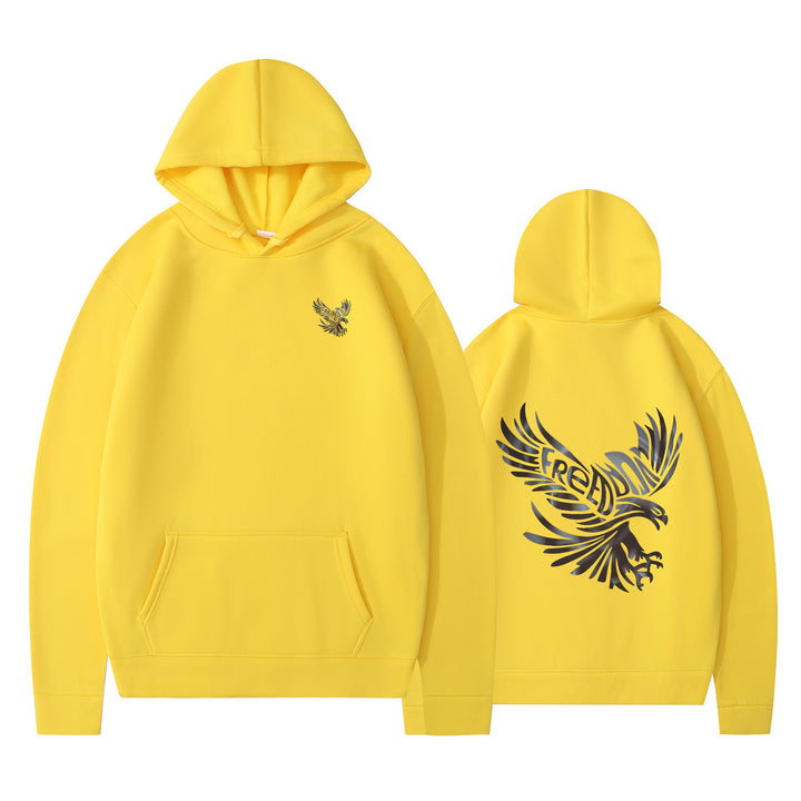 Dame hoodie med ikonisk ørnedesign og blød indvendig for Stilla