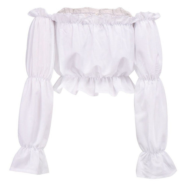 Dame Off-Shoulder Bluse med Rüschendetails Skovae