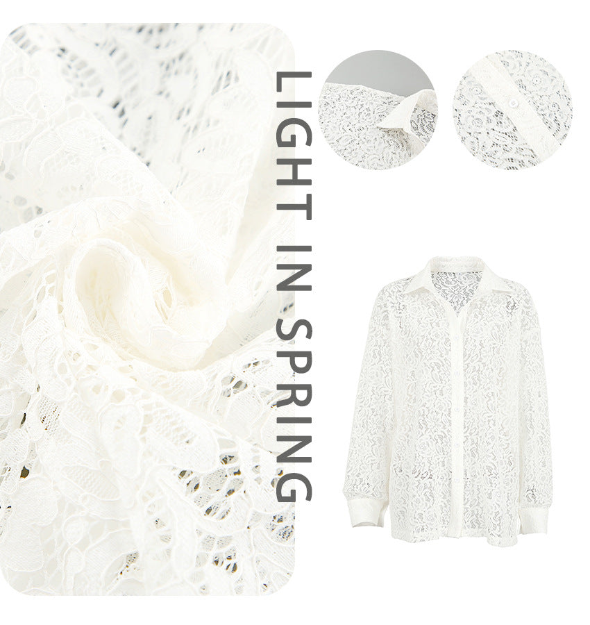 Dame spidsbluse i casual oversized-snit med praktiske lommer Stilla