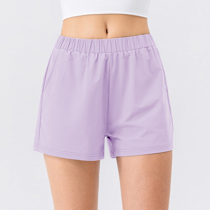 Dame Sporty Kort Shorts med elastisk talje og sidelommer Stilla