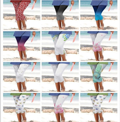 Dame Lettere Sport Capri Leggings Stilla