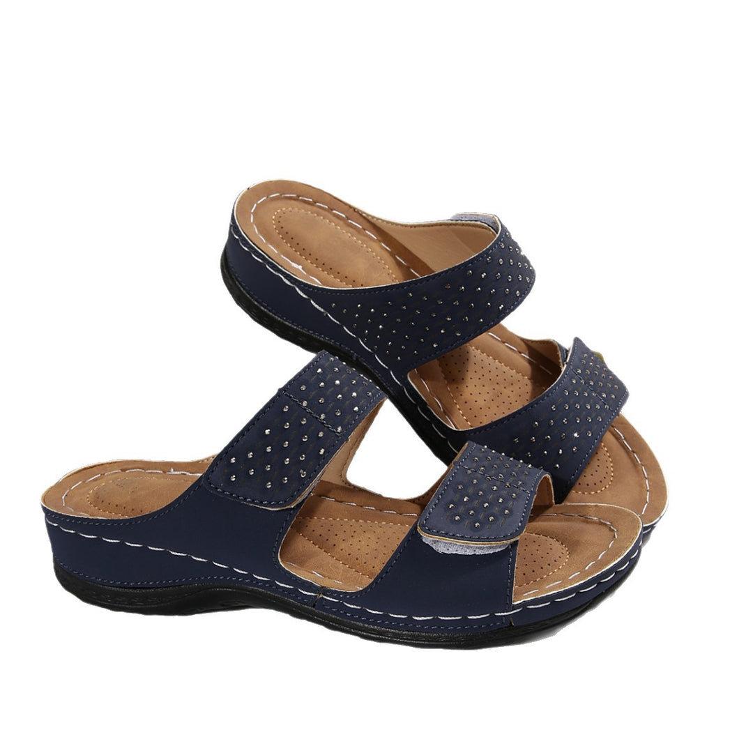 Dame Stilfulde Soft Cushion Slide Sandaler Stilla
