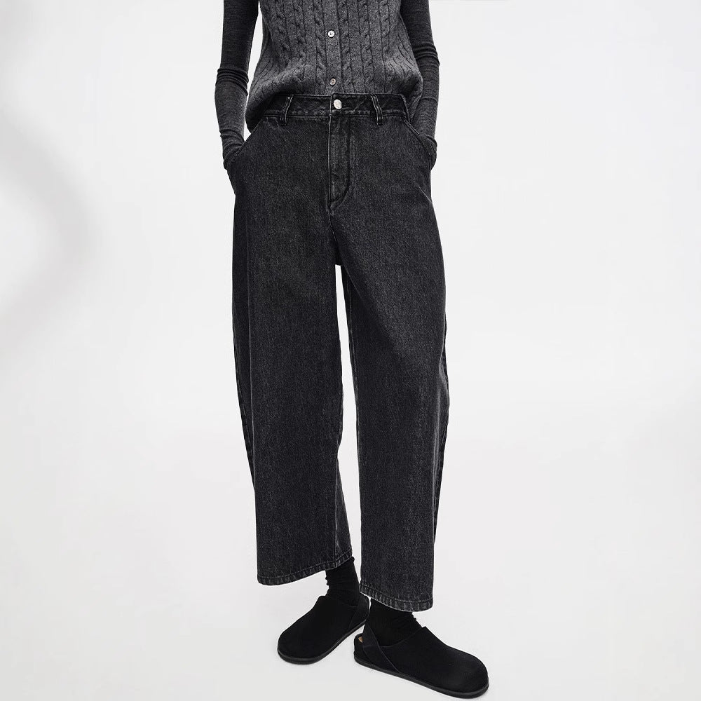 Kvinders brede jeans med høj talje Stilla