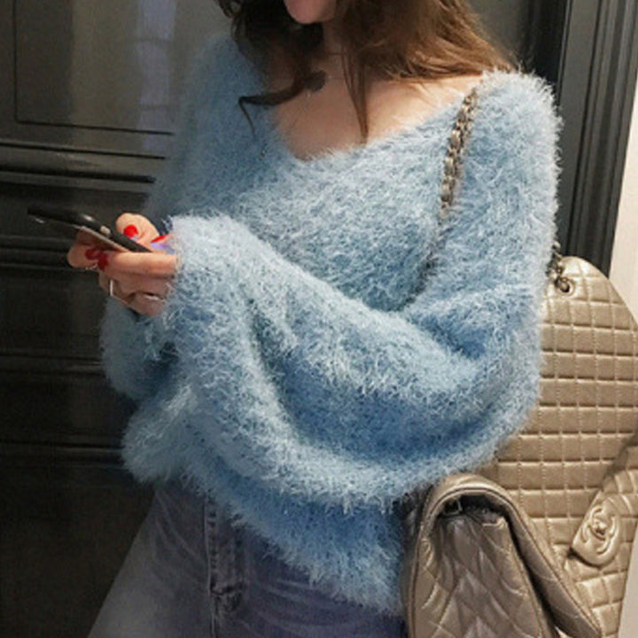 Kvinder Fluffy Sweater Stilla