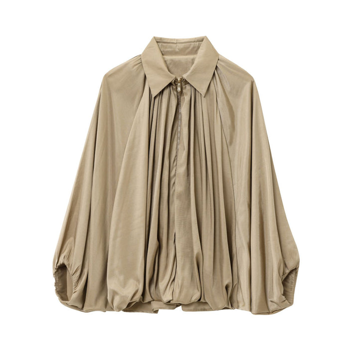Dame elegant bluse med plisseringsdetaljer Stilla