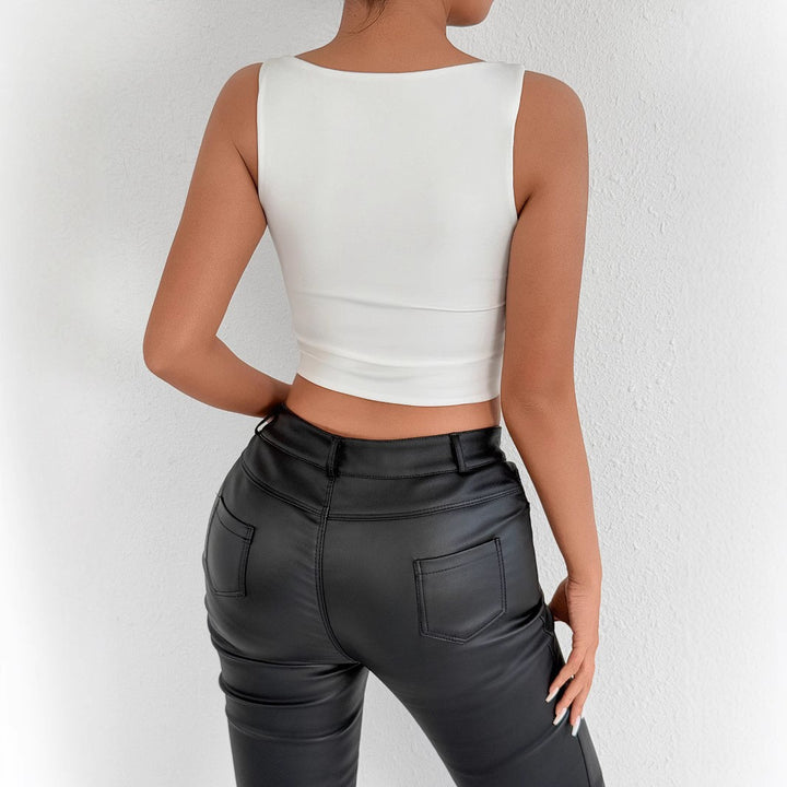 Dame Crop-Top med moderne pasform og komfort Skovae