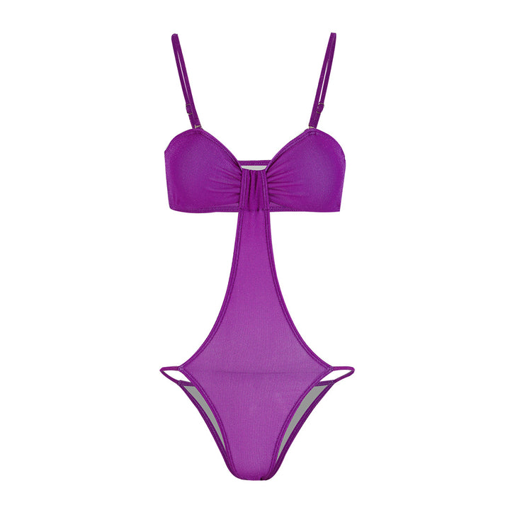 Dame Cut-Out Maxikjole med elegant indpakningsdesign og legende sideslids Stilla
